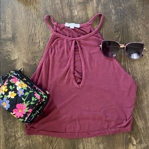 American Eagle Keyhole Crop Top